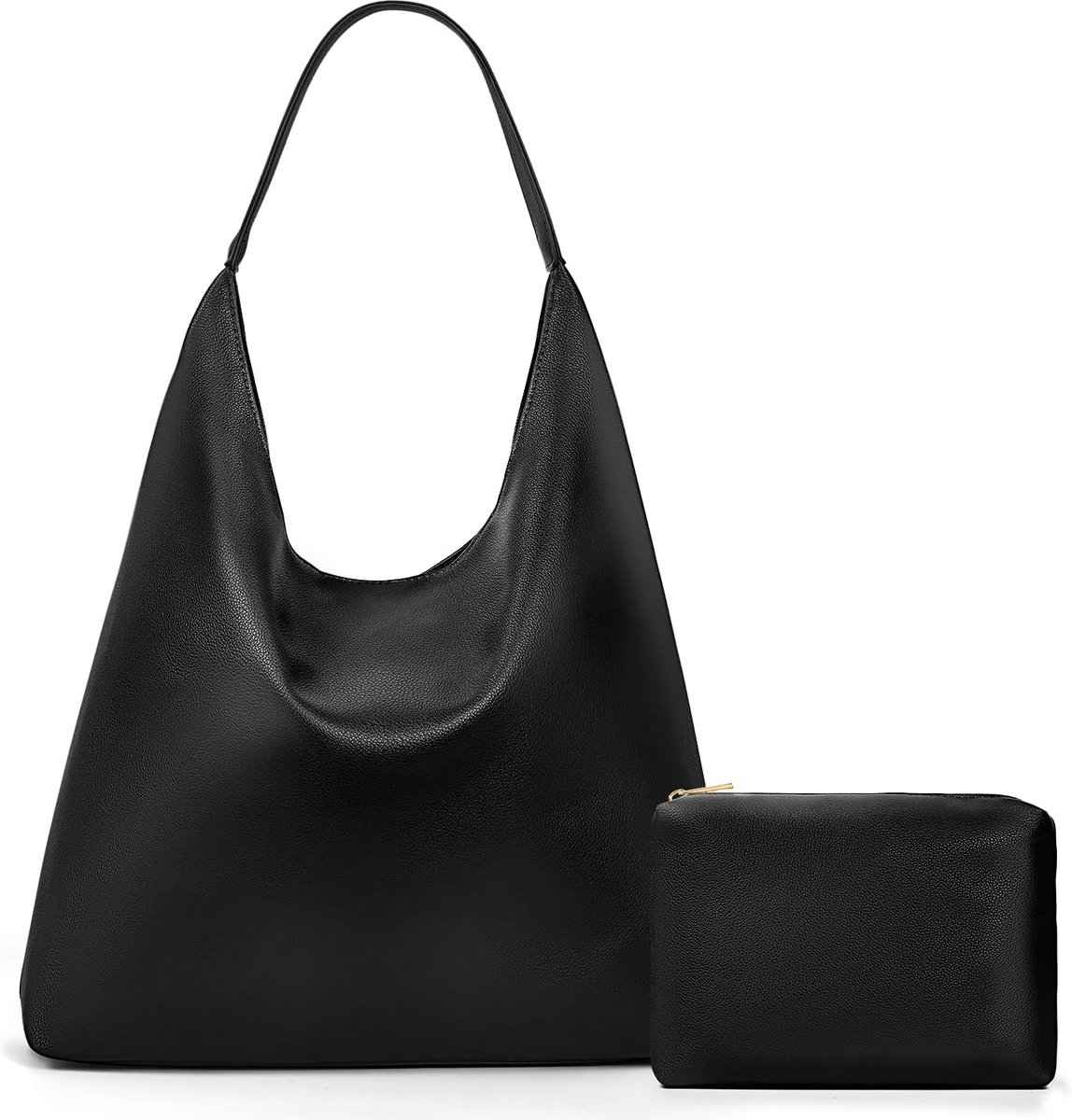 Grote Suède Schoudertas Dames - Ruime Hobo Tas Shopper