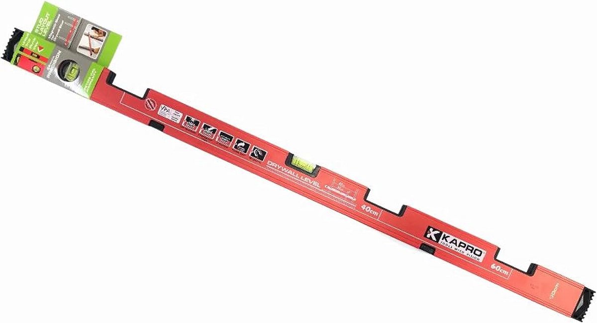Lange Waterpas 90 cm voor Meten en Uitlijnen - Magnetisch met Dubbele Zichtbaarheid