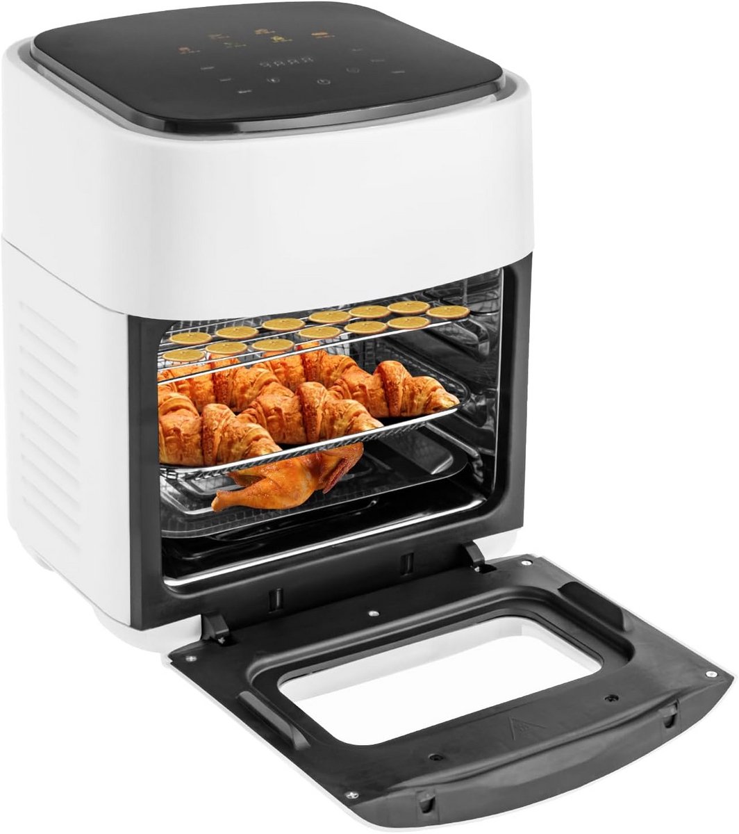 Grote Heteluchtfriteuse 15L met LED-display 1400W voor Frituren en Ovenfuncties
