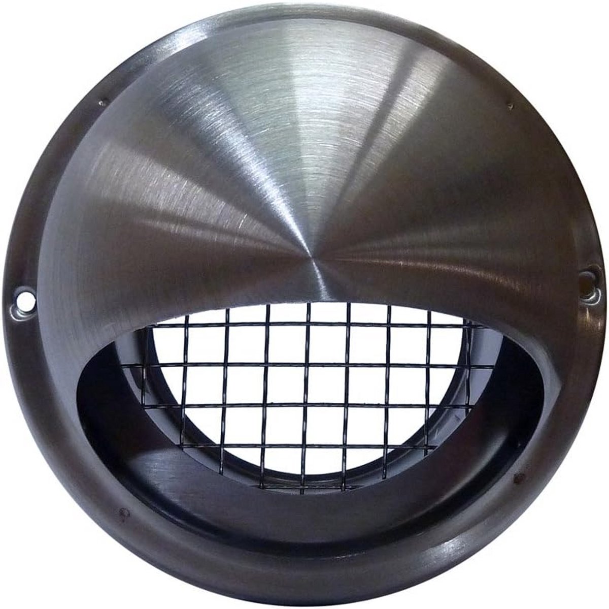 Ronde RVS Ventilatie Rooster 100mm met Insectennet - Weerbestendige Buitenlucht Uitlaat