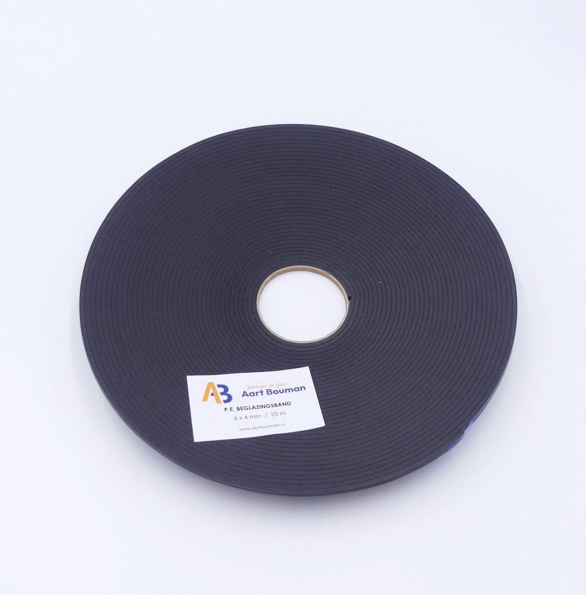 Glasband 6 x 4mm grijs - rol 25m