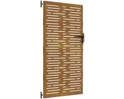 vidaXL - Poort - 85x175 - cm - vierkant - cortenstaal