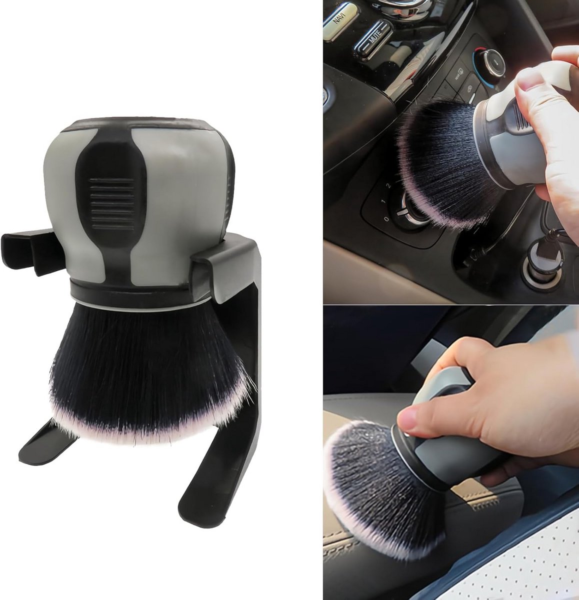 Ultra Zachte Detailborstel voor Auto Interieur en Exterieur Reiniging