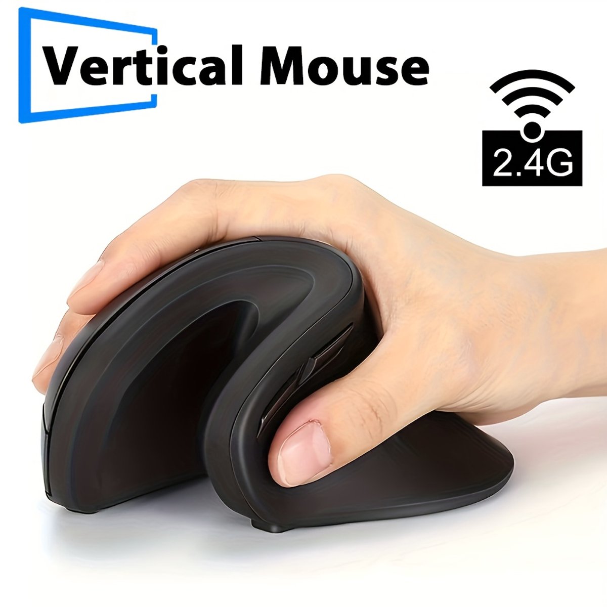 Ergonomische draadloze bureaumuis, stille gamingmuis, universele 3D-laptopmuis