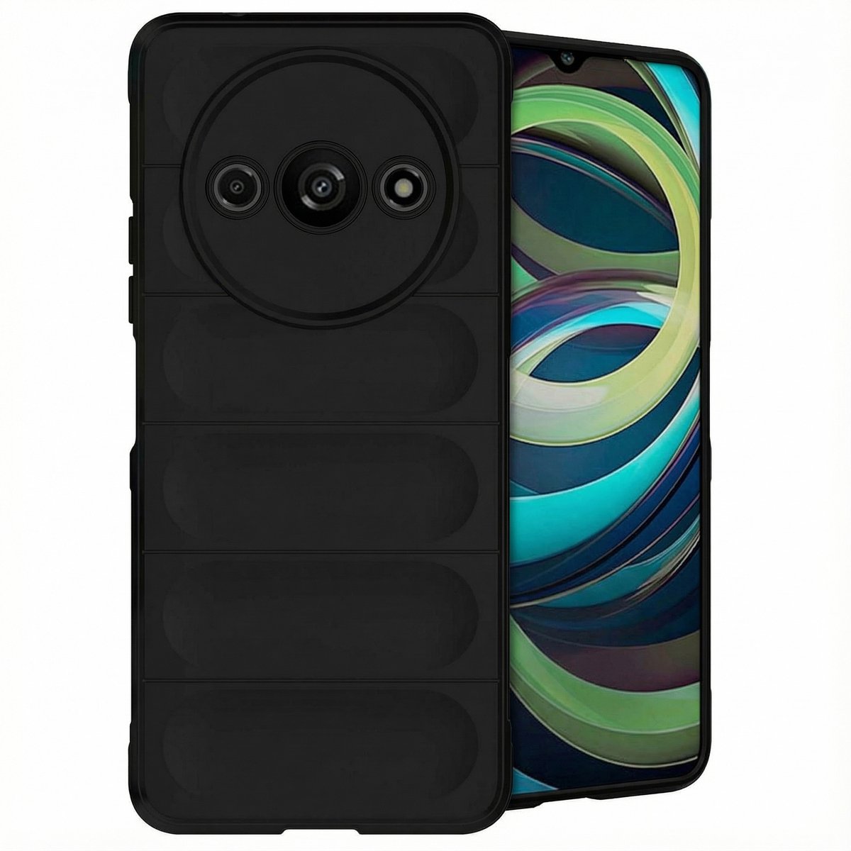 imoshion Hoesje - Geschikt voor Xiaomi Redmi A3 - EasyGrip Backcover - Zwart