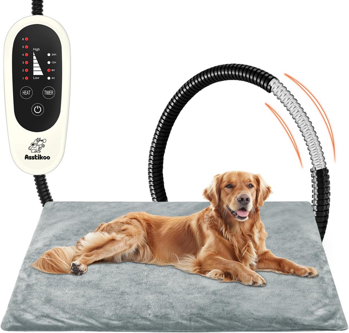 Verwarmd Hondenkussen en Kattenmand - Verstelbare Temperatuur en Timer