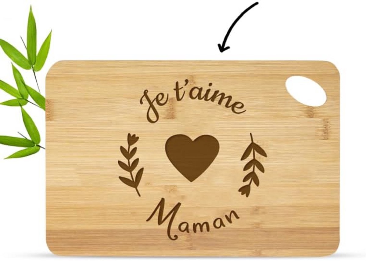 Houten Snijplank Bamboe 20x30 cm - Serveerplank voor Hapjes en Kaas