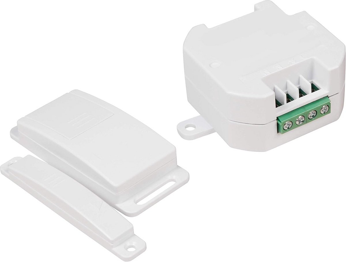 Draadloze Schakelaarset met Ontvanger en Magnetisch Contact - Eenvoudige Installatie
