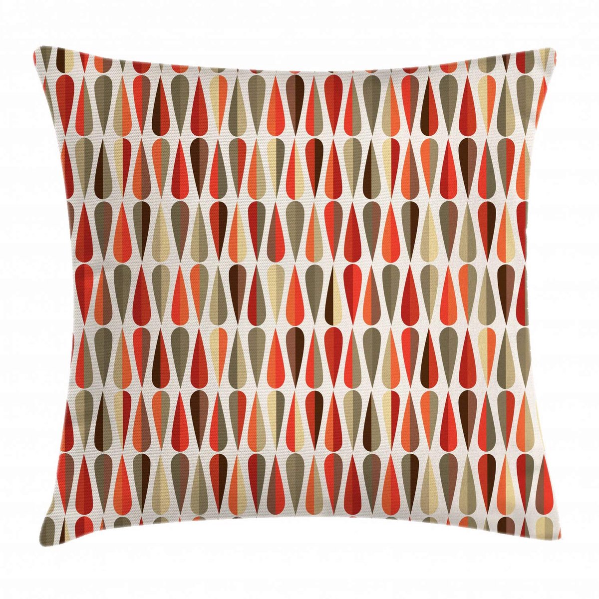 ABAKUHAUS Geometrische Kussenhoes – 40x40 cm – Dubbelzijdig bedrukt, Rits, Multicolor Mehrfarbig