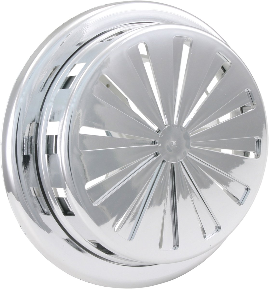 Starx ventilatierooster - verstelbaar - Ã˜ 100 - 150 mm - kunststof - chroom kleur