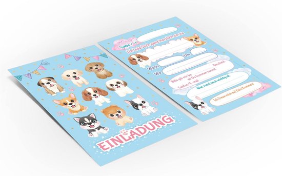 Brainrot uitnodigingen kinderfeestje – met enveloppen & stickers