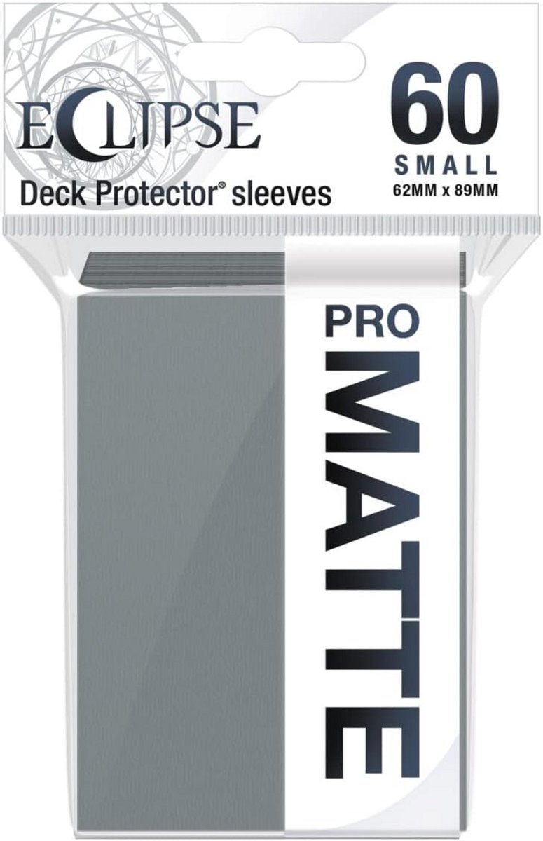 Matte Small Sleeves 60 Count - Smoke Grey for Optimal Protection of Gaming Cards, Sports Cards, and Collectible Cards