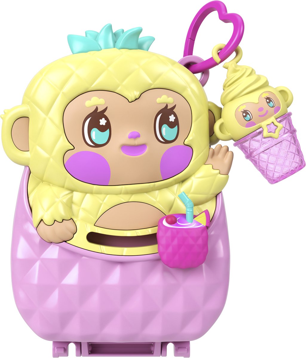 Polly Pocket Ananas Aapje Compacte Speelset — afbeelding 5