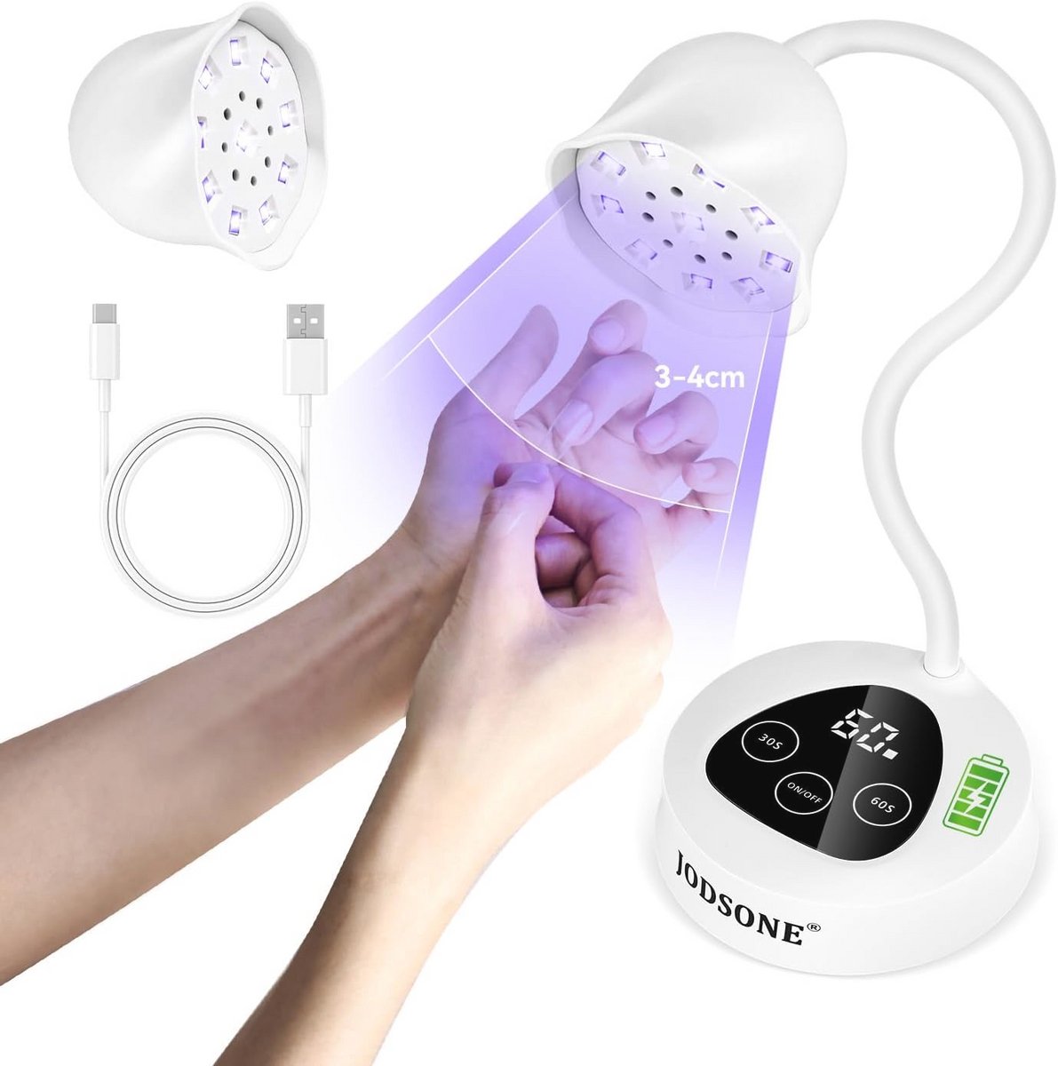 Mini Draadloze UV LED Nagellamp - Draagbaar en Oplaadbaar voor Gelnagels met Auto Sensor