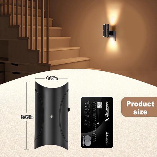 Socket Nachtlamp (Dubbele Set) - Wandmontage + Inductie + Schemering-automatisch - Wand Socket Lamp / Automatische Nachtlamp / Inductie Lamp / Schemerlamp - Ideaal voor Slaapkamer, Gang & Praktische Verlichting van Merkloos — afbeelding 3