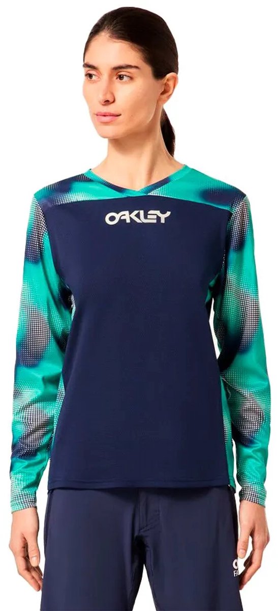 Oakley Apparel Maven Coast Langarm Enduro Trui Blauw M Vrouw