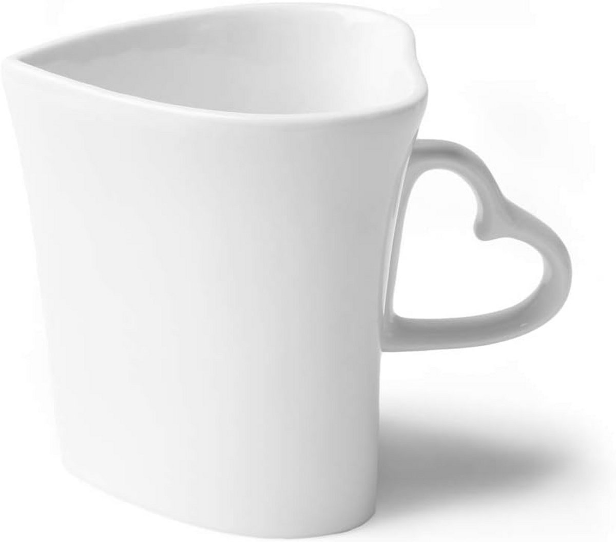 Klassieke hartschaal hartvorm 7 cm - Set van 6