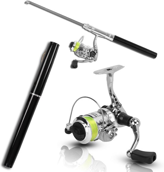 Mini Spinnen Hengel & Roll Combo's Telescoop Draagbare Mini Spinnen Hengel & Roll Combo's Telescoop Draagbare
