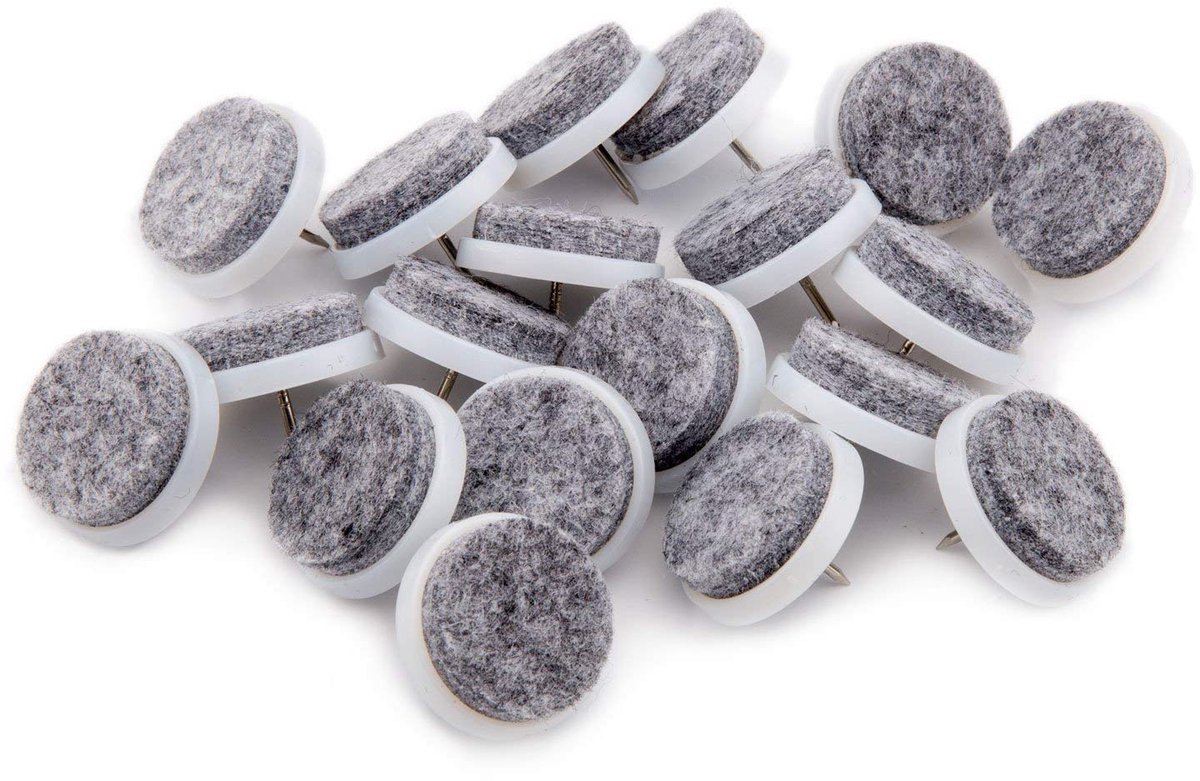 50 ronde, verdikte meubelvilten pads, antislip pads om vast te spijkeren, beschermers voor