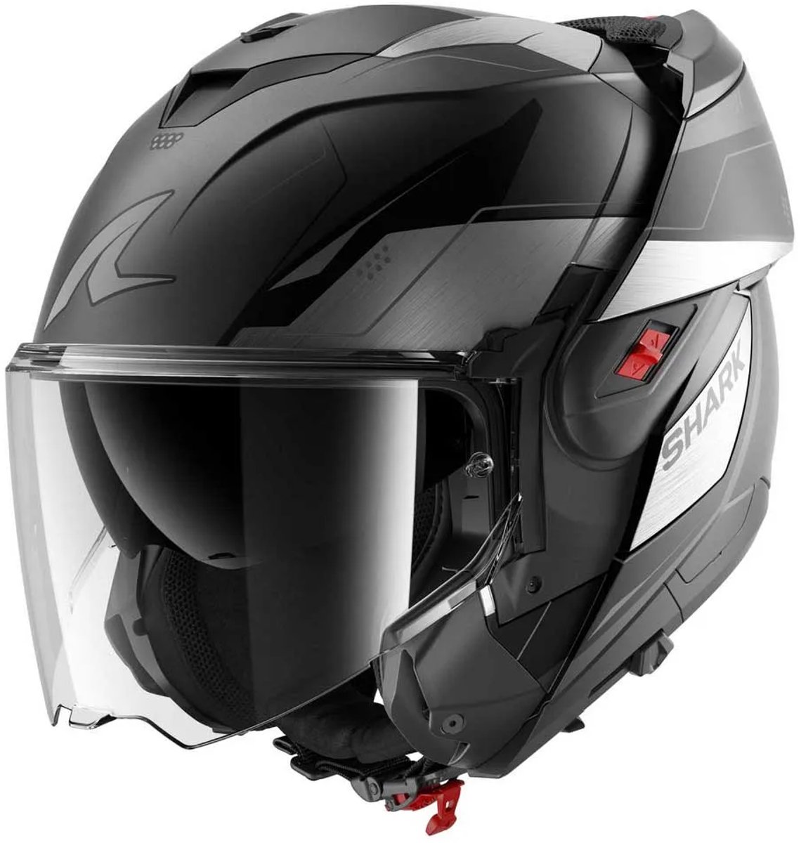 Shark Oxo Mekarium Ece Modulaire Helm Zwart L – foto 4