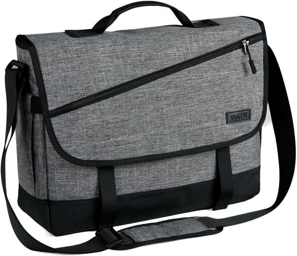 Waterdichte Schoudertas voor 15.6-17 Inch Laptops - Ideaal voor Werk en School