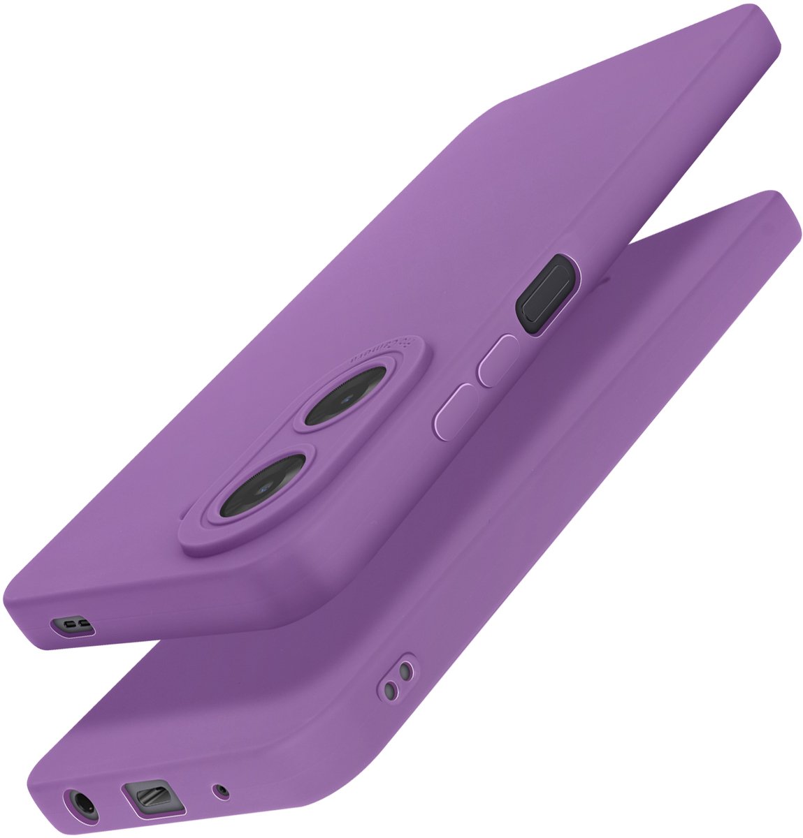 Avizar Dekking Geschikt voor Xiaomi Redmi A5 Silicone Glad Camera Blok Beschermd, Paars