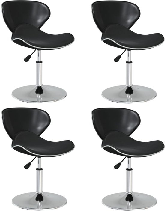 Apollo Set van 2 schommelstoelen, keukenstoel Flora, kunstleer