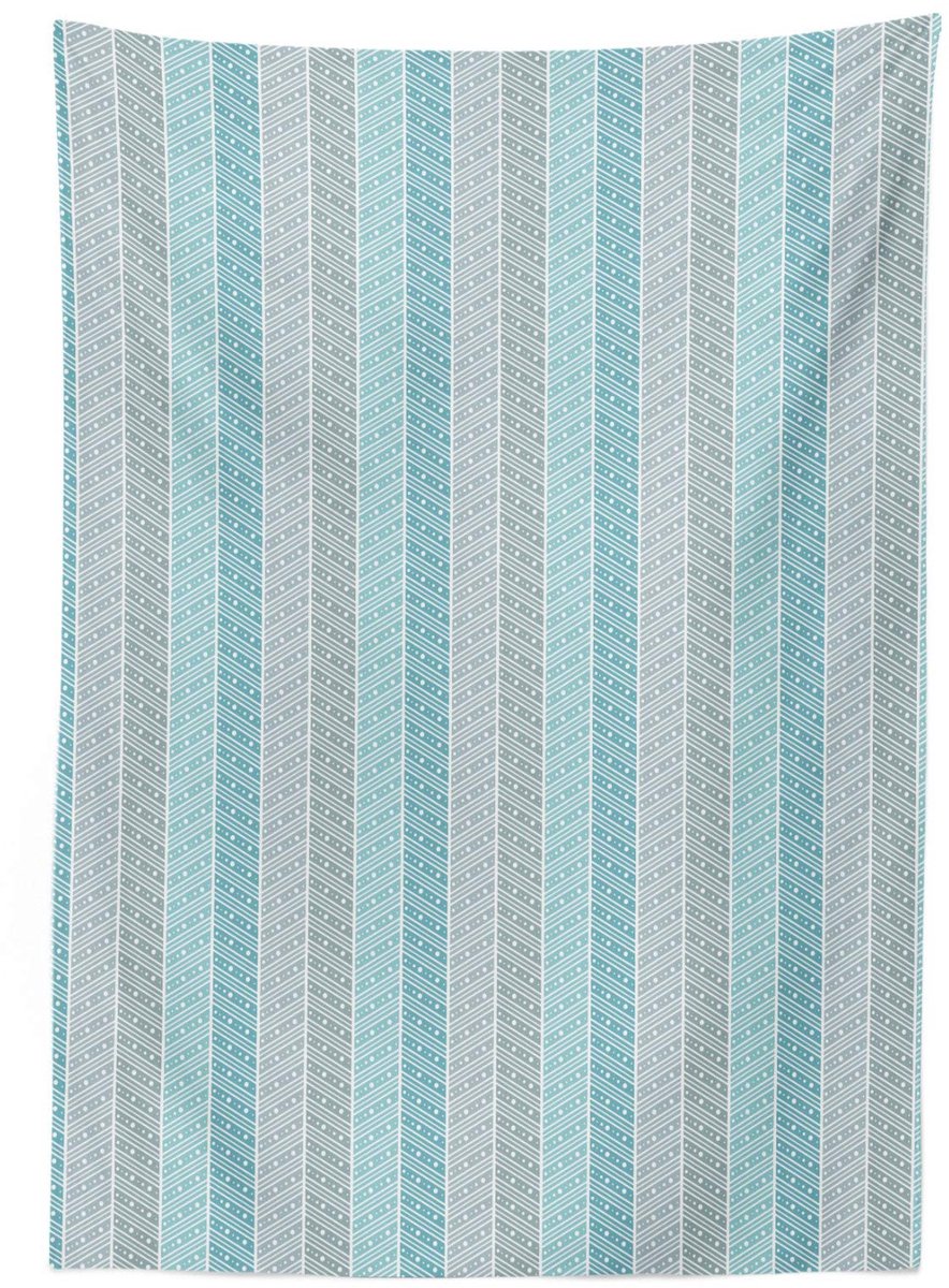 ABAKUHAUS Tafelkleed Gestreept Abrikoosgrijs 140x240 – Satijn