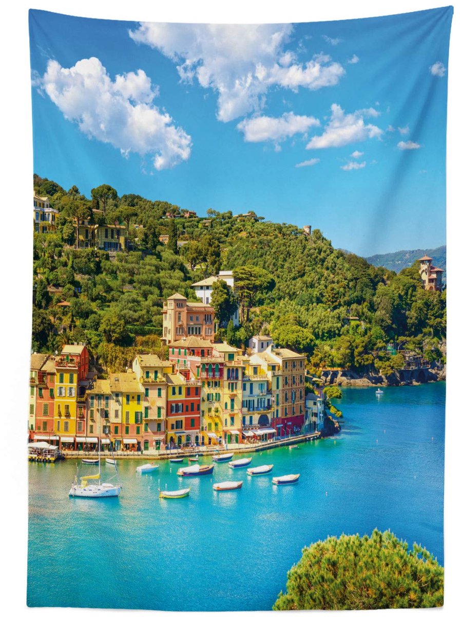 ABAKUHAUS Portofino Tafelkleed – 140x200 cm – satijnmix, buiten