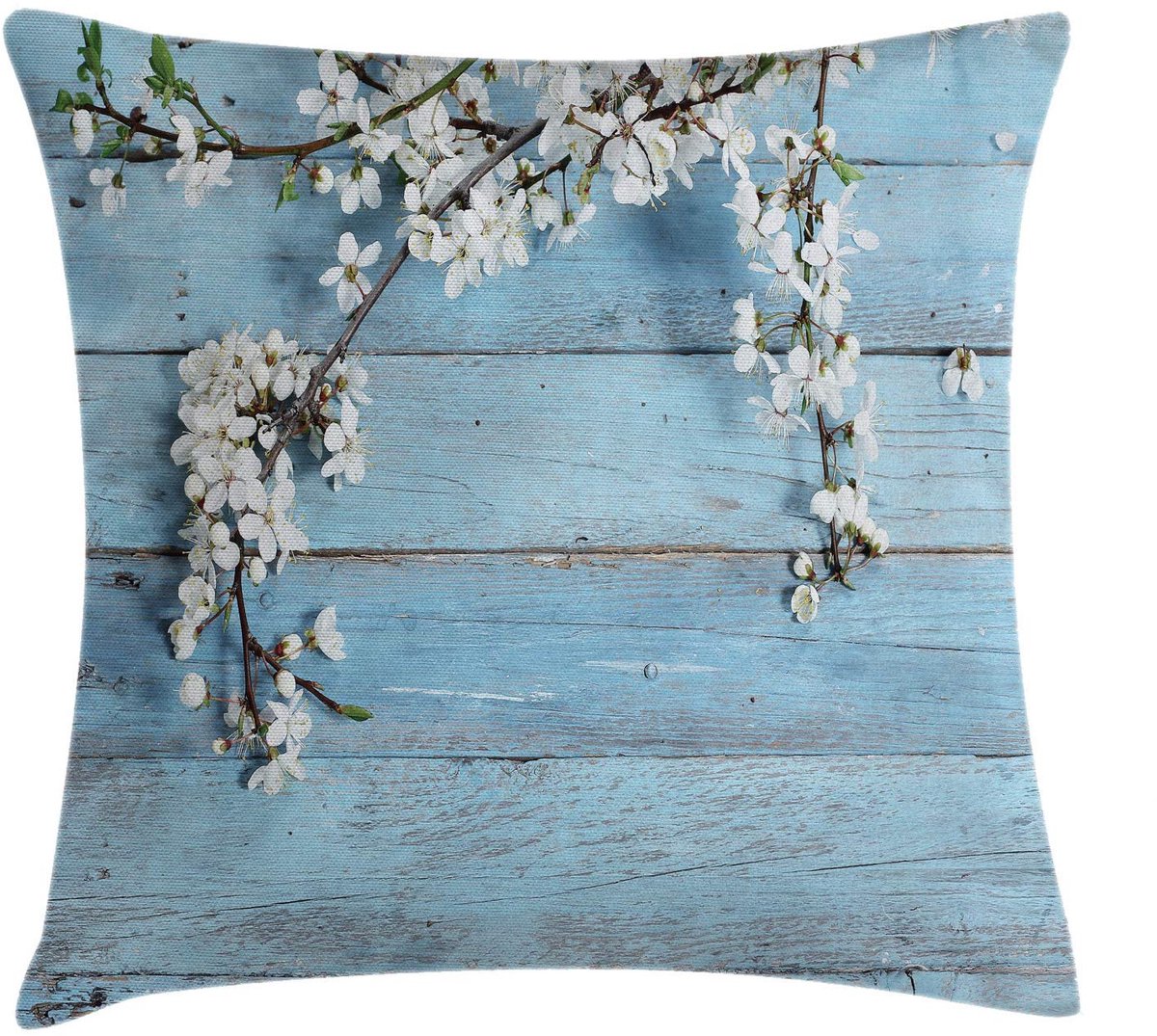 ABAKUHAUS Kussenhoes – 50x50 cm – Dubbelzijdig bedrukt, Multicolor Wit