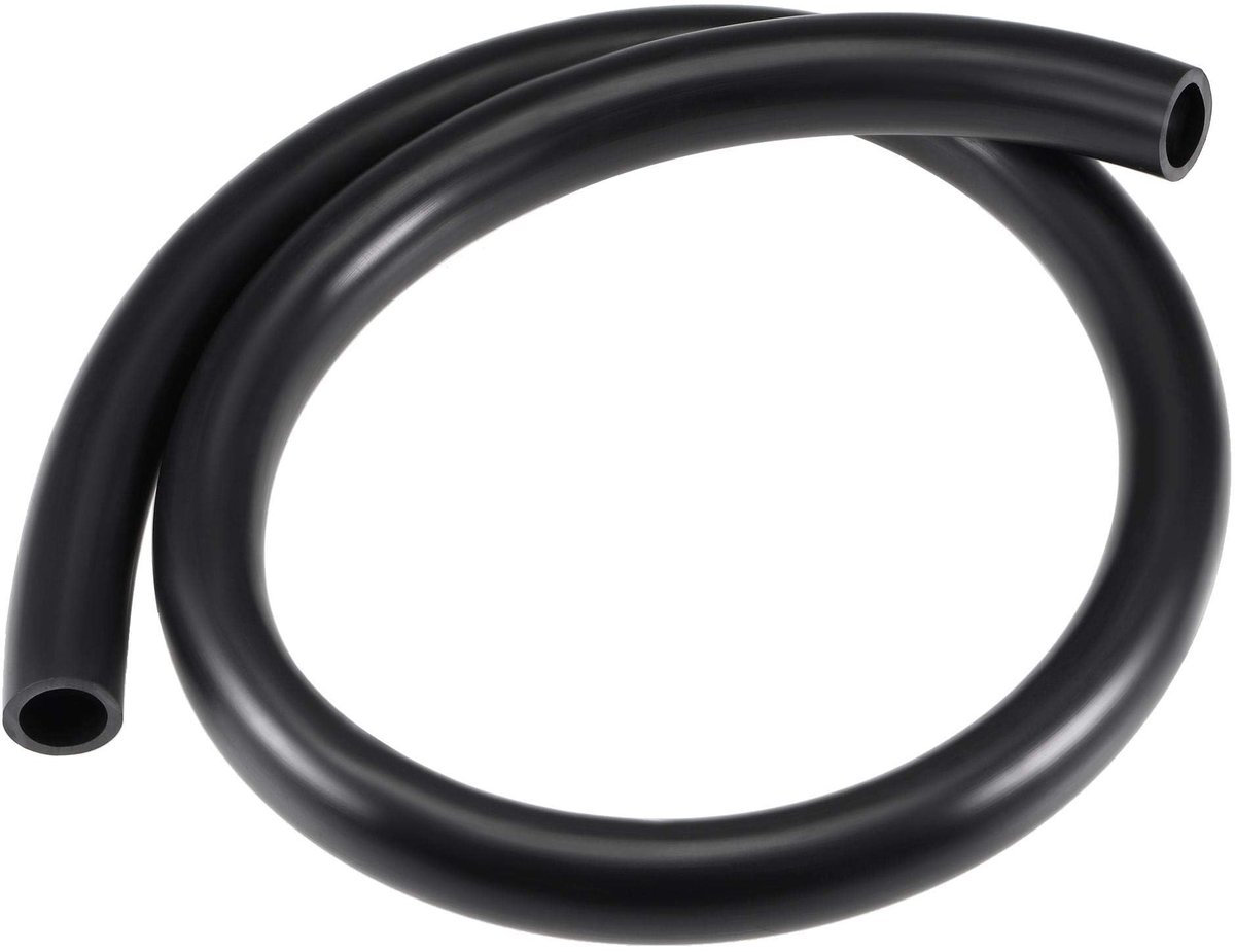 Smeerolieslang, 19 mm (3/4") binnendiameter x 25 mm (1") buitendiameter 3,3 ft rubberen waterslang, zwart