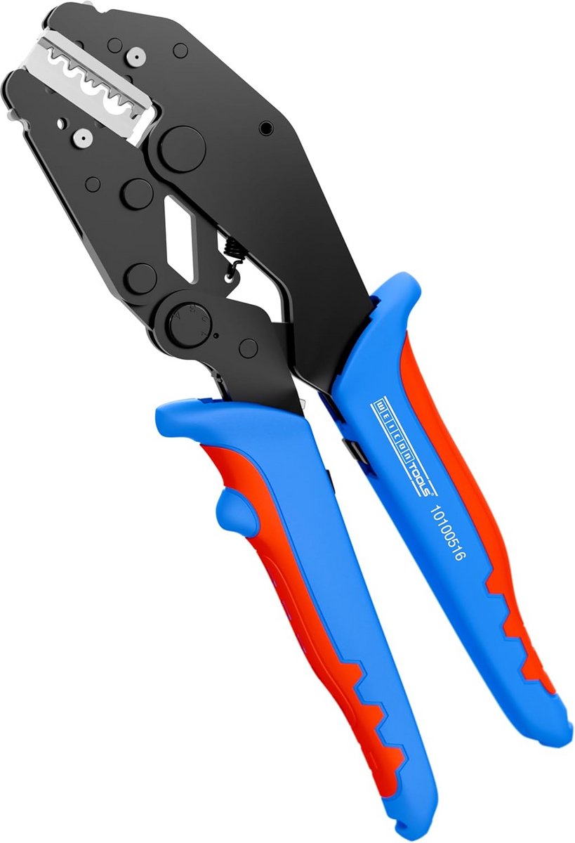 Ergonomische Krimptang met Verwisselbare Modules en Ratelmechanisme