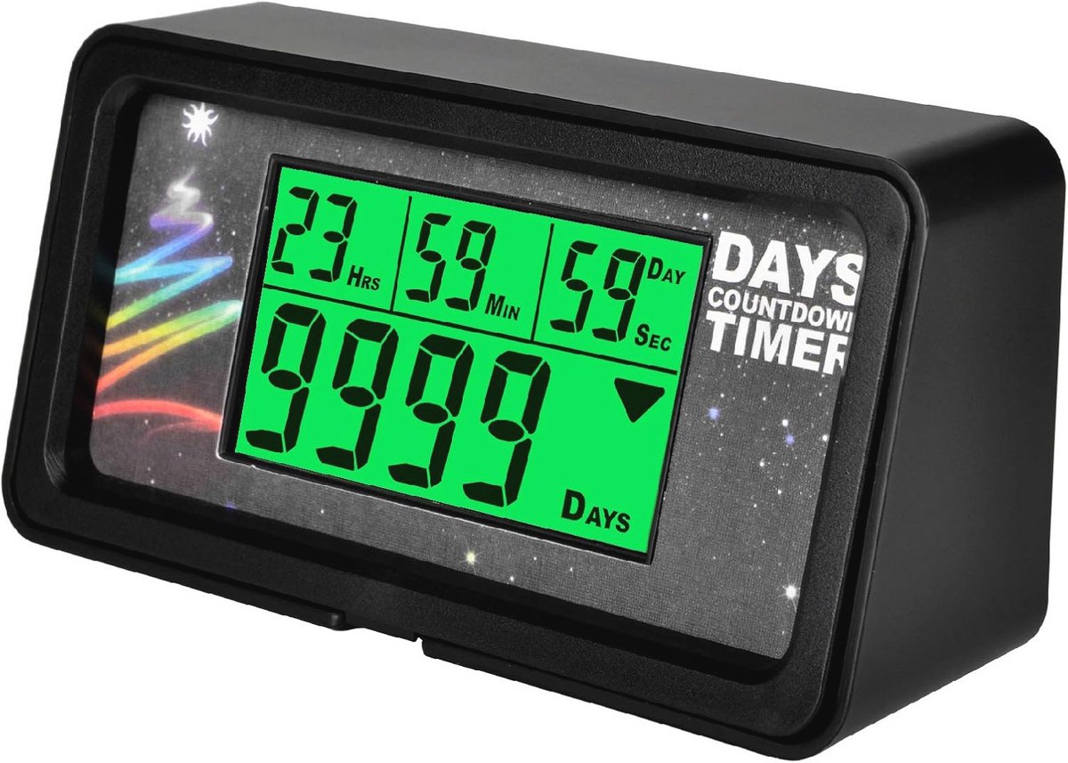 Groot LCD Countdown Timer voor Evenementen, Feestdagen en Persoonlijke Doelen