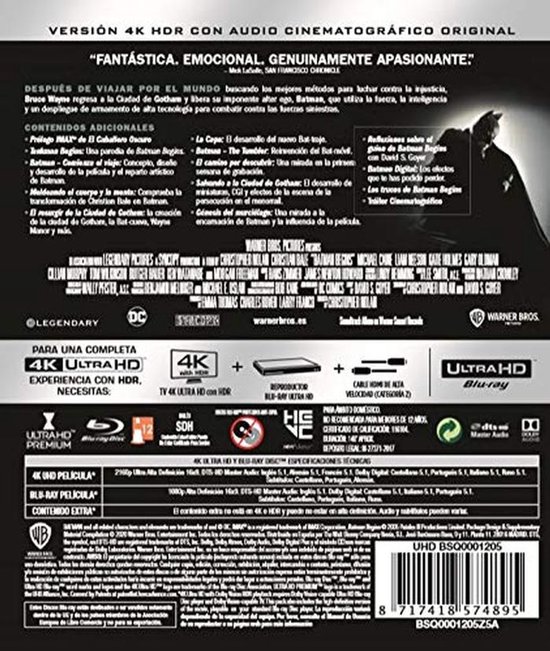 Batman Begins - 4K UHD en Blu-ray Film — afbeelding 2