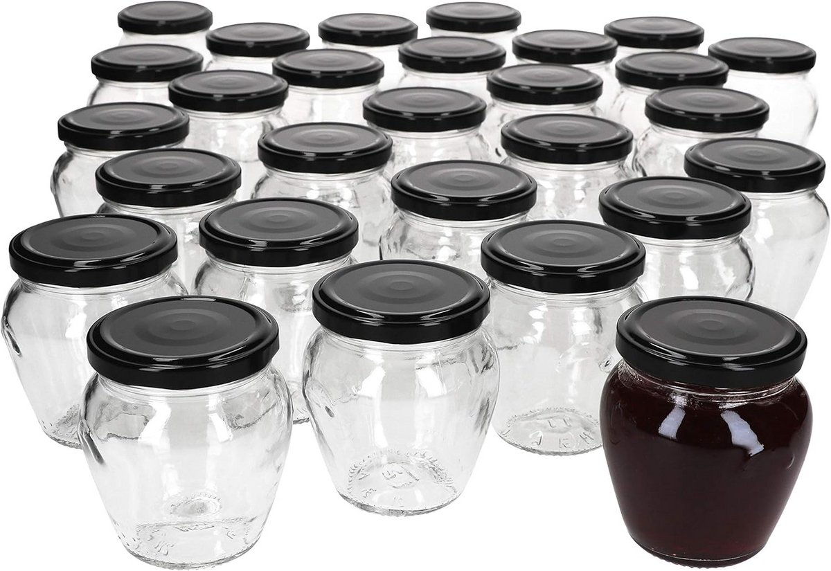 Set van 75 jampotten 212 ml - Luchtdichte inmaakpotten voor jam, gelei en antipasti