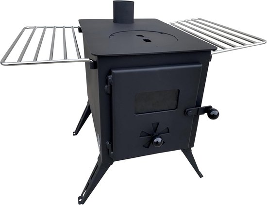 REDCAMP Opvouwbare Tentkachel – Houtbrander Voor Buiten – Met Winddichte Schoorsteen – Compact En Draagbaar – Ideaal Voor Kamperen En Koken 4 miniatura