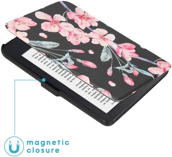 Hoesje geschikt voor Kobo Clara 2E E-reader - iMoshion Design Slim Hard Case Bookcase - Ook geschikt voor Tolino Shine 4 - Blossom van iMoshion — afbeelding 2