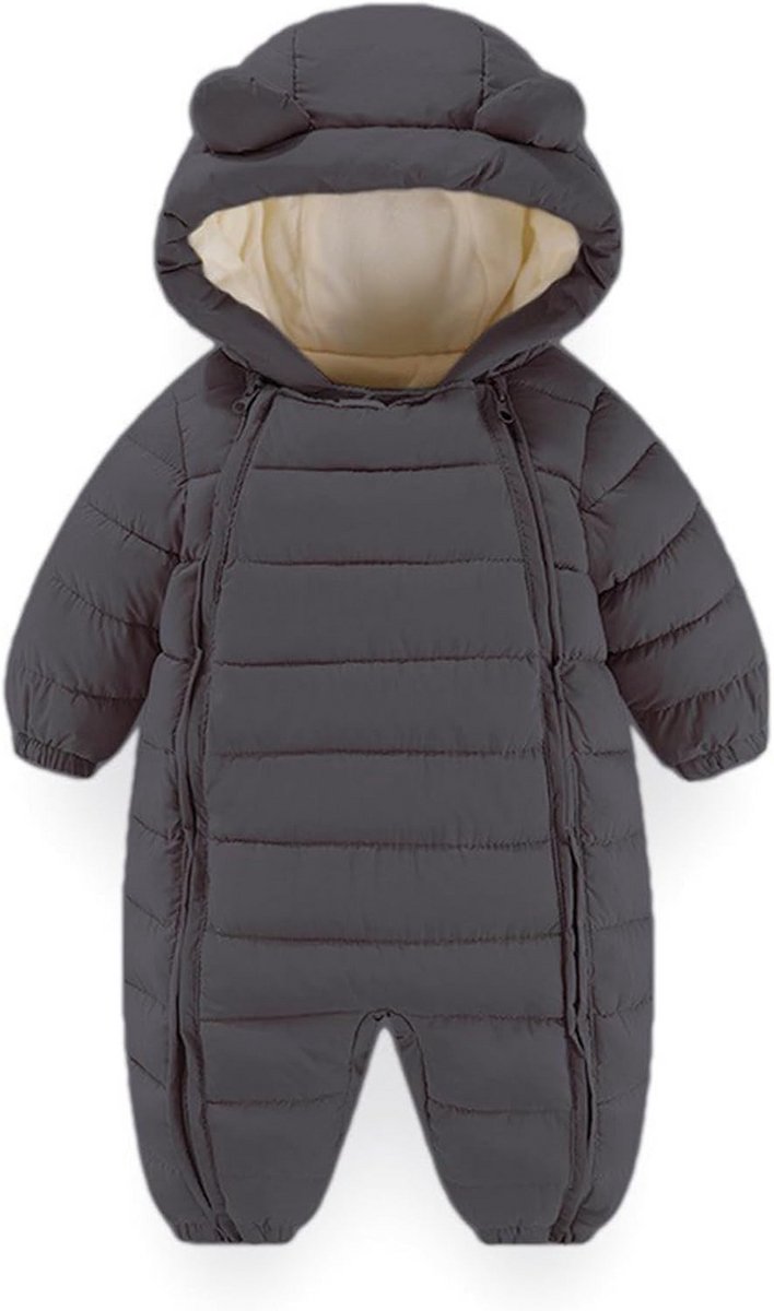 Dikke Winteroverall voor Baby's met Capuchon – Geschikt voor Jongens en Meisjes