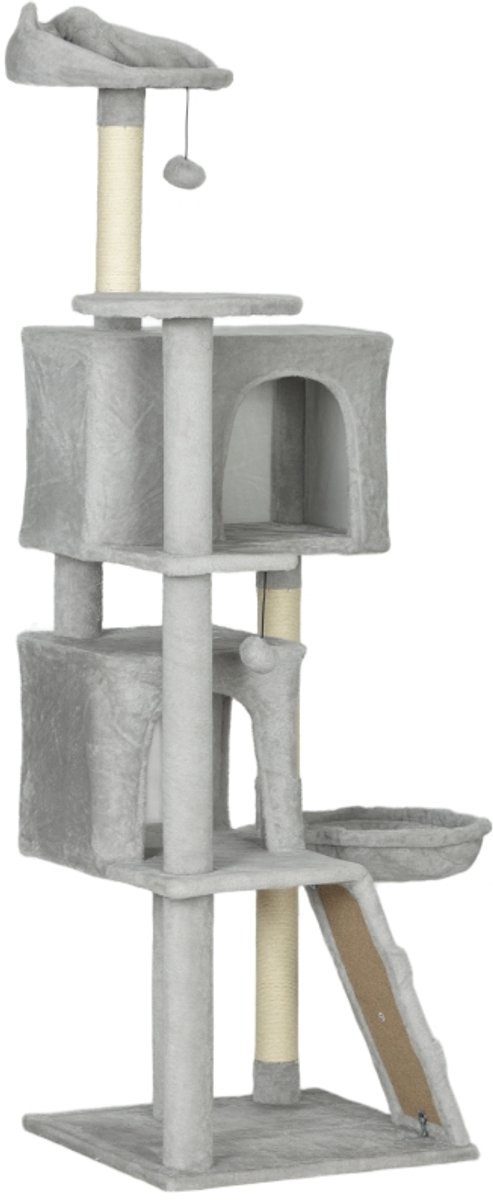 REDOM - Kattenkrabpaal - sisal - meerdere niveaus - Light Gray