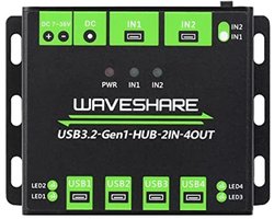 Powered USB HUB avec 4 ports USB 3.2 et Dual Hosts