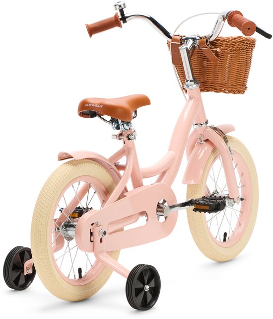 Generation Blanco 14 inch Roze - Kinderfiets met Mandje van Generation Blanco — afbeelding 3
