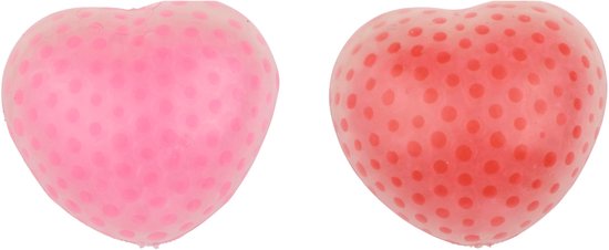 Eddy Toys Squish Heart Cœur à presser - Jouet à presser pour enfants - Jouet cœur Squish - Jouet anti-stress cœur - Couleurs assorties - 1 couleur aléatoire