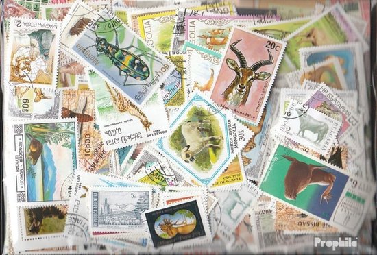 500 Verschillende Dierenpostzegels Verzameling | bol