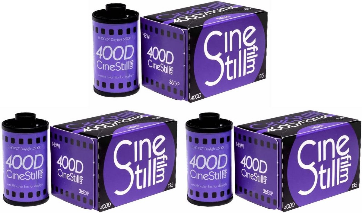 3 Rol 400 Dynamische Kleurenfilm voor 35mm Camera's (36 Opnamen)