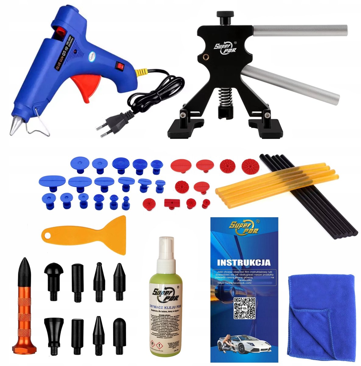 PDR Gereedschap Set - Deuk Verwijderen Zonder Lak Schade