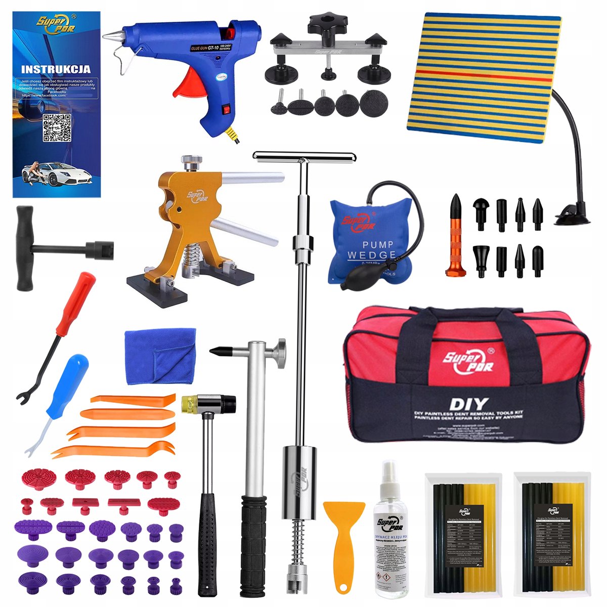 Professionele PDR Deuk Verwijderingsset - Complete Reparatie Kit