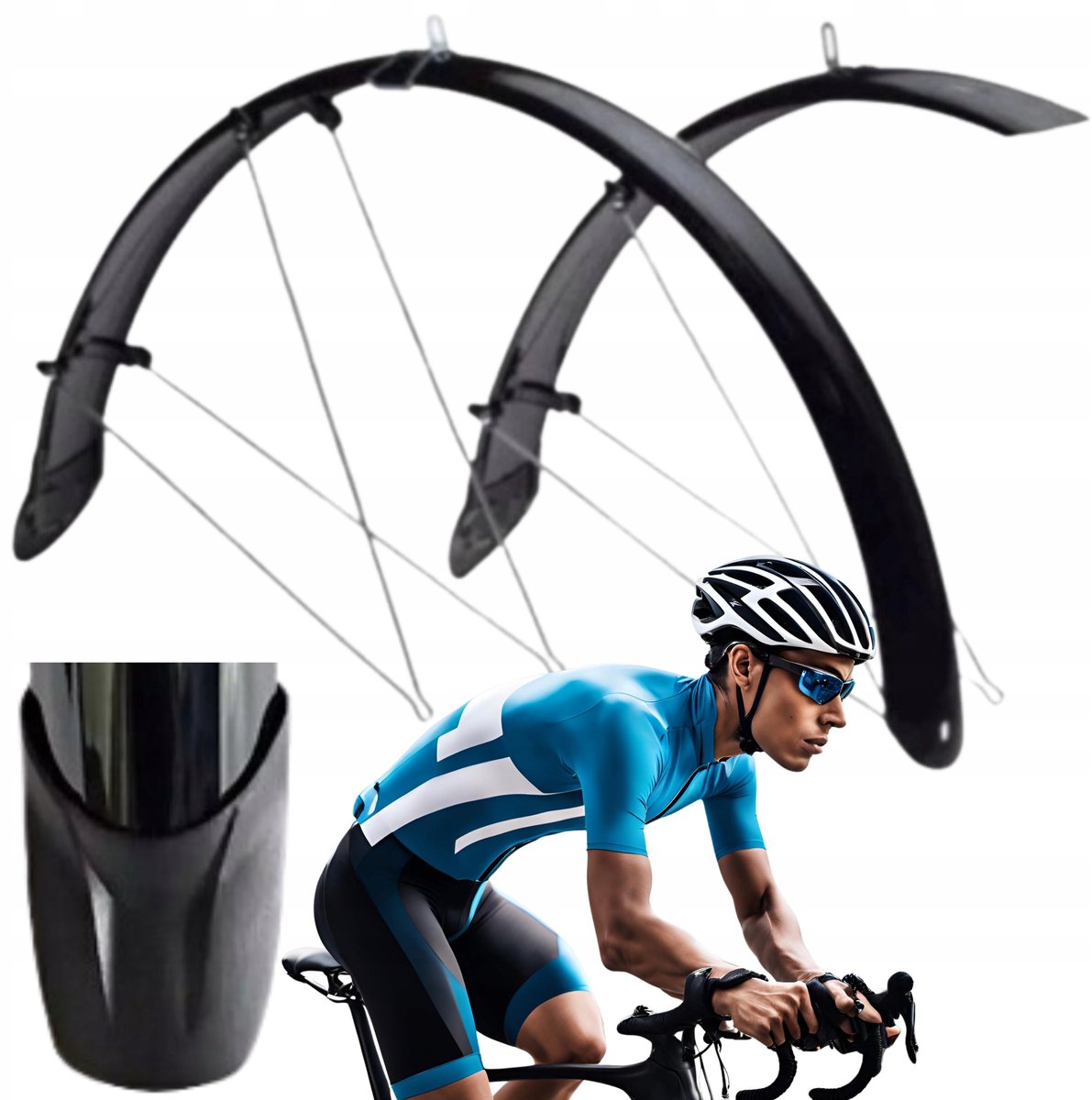 ORION 24" Fietspatborden met Spatlap - Italiane Kwaliteit