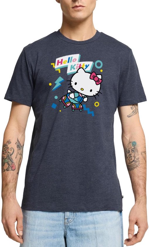 Spreadshirt T-Shirt Hello Kitty Japan Kimono Kirschblüten Oversize