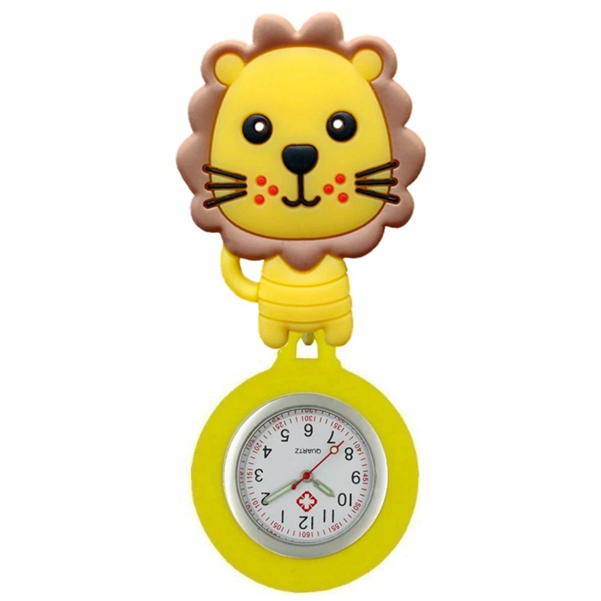 Fako® - Verpleegstershorloge - Zusterhorloge - 3D Roller - Leeuw