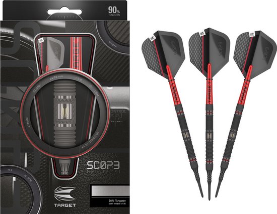 Target Scope 10 90% Soft Tip - Dartpijlen van Target — afbeelding 5